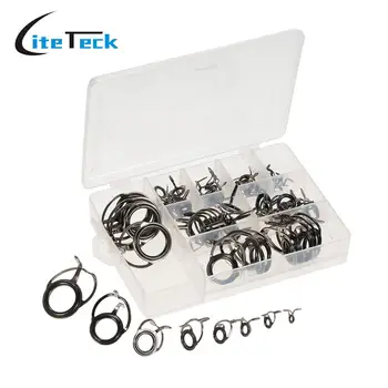 

75pcs/set Sea Fishing Rod Guide Set Tip Repair Kit Stainless Steel Fishing Pole Repair Kit Fishing Accessories