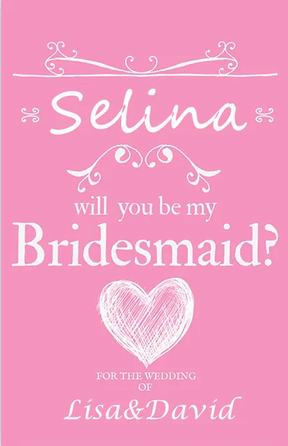 Personalisierte werden sie meine Brautjungfer Wein champagner Label danke bevorzugt geschenk s tze von 4 anpassen