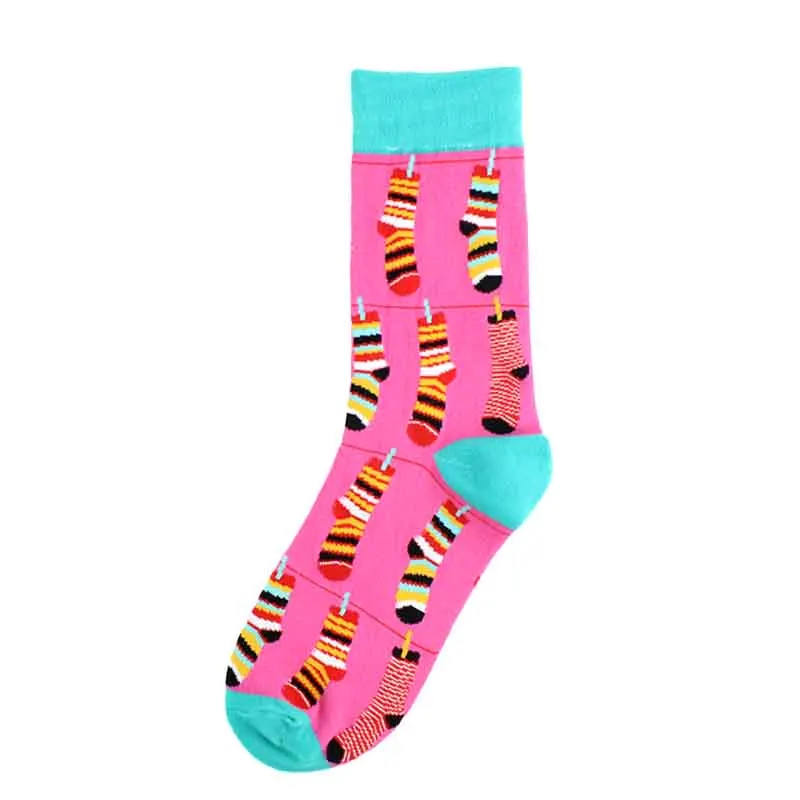 Веселые смешные носки Харадзюку женские сумасшедшие хлопковые носки с обезьянкой из мультфильма хип-хоп уличные милые носки для девочек крутые носки унисекс Skarpetki Sokken - Цвет: 18