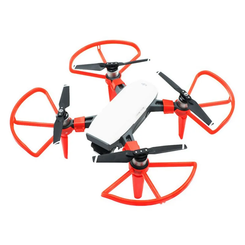 Drones Propeller Guards + Landing Gears Protection Kit for DJI SPARK Drone Extended Riser Quick Release Drones Prop Protector