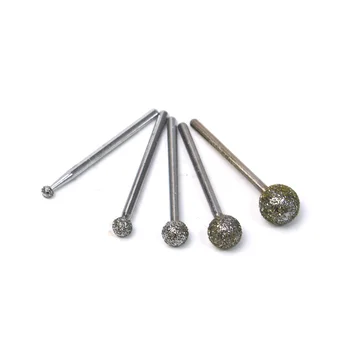 

Ball Round Diamond Burr Bits Engraving Carving Rotary Tool Shank 3mm Head 4/6/8/10/12 MM