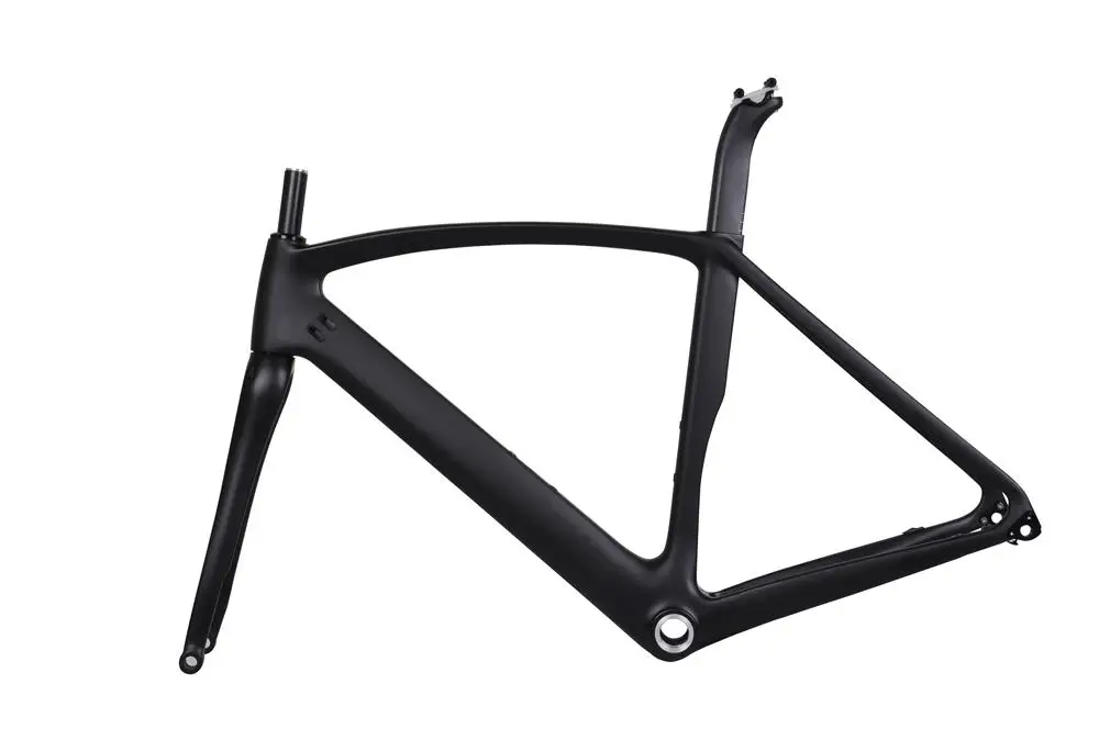 Excellent FM099 Max Tire 30C Carbon Road Frame Aero Carbon Endurance Disc Brake Flat Mount Bicycle Frameset Racing Bike frame 1