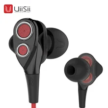 Original UiiSii T8 DT 200 Hybrid HiFi Stereo Bass Music In-Ear Earphone stereophone Earbuds With Microphone For smartphonevoice 100% original uiisii hi 905 1dd 1ba hybrid technology earphone super bass stereo music hifi with mic 3 5mm headset for iphone pc