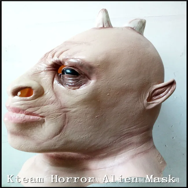 

Hallowee Party Cosplay Scary Silicone Face Mask Alien Mask Extra Terrestrial Party ET Horror Rubber Latex Masks For Halloween
