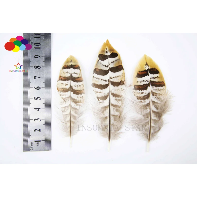 Natürlich Fasan-Feder Braun Gelb Flocke 2-4 zoll //5-10 cm 10-100 Stück Diy