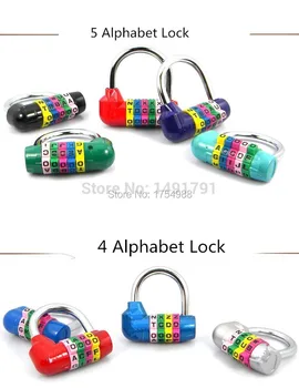 

4, 5 Alphabet lock password locks for Real life escape room game prop