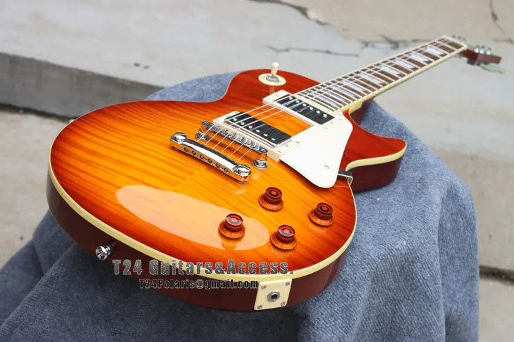 

Quality Custom 59 Paul COS Vintage Standard Electric Guitar Sunburst Free Shipping