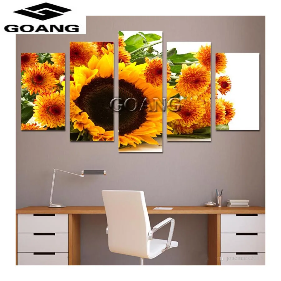 

5D DIY Diamond Painting Sunflower Full Square Diamond Embroidery flowers Cross Stitch Picture Rhinestones Mosaic Home Decor Gift