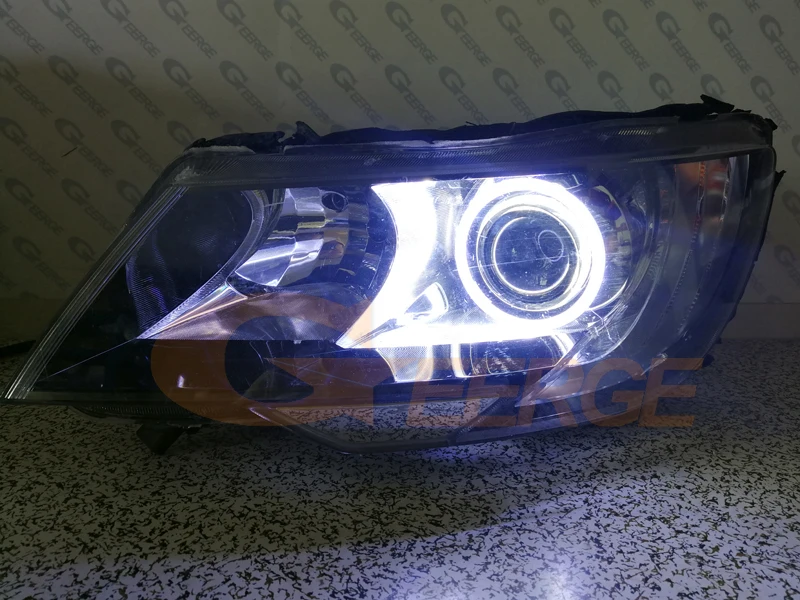 cob led angel eyes SKODA SUPERB 2 II FACELIFT 2013 2014 2015 headlight(5)