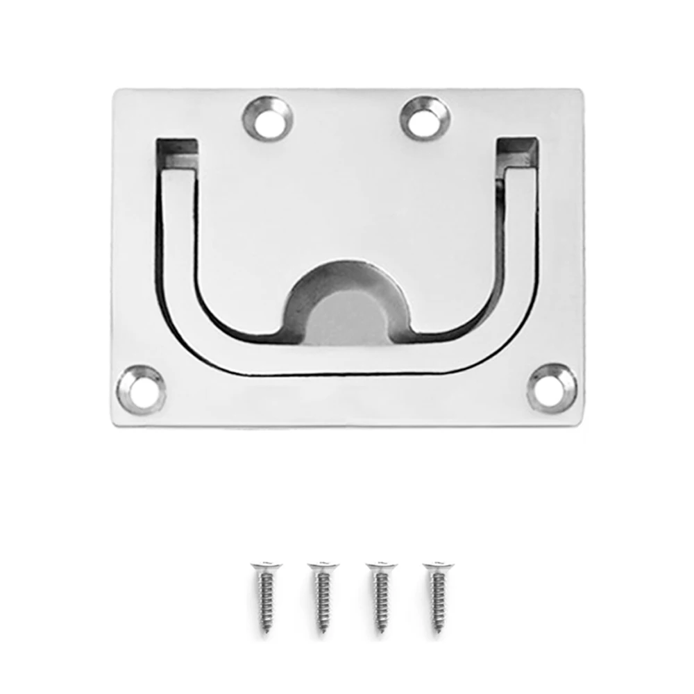 

316 Stainless Steel Water Sports Flush Hatch Locker Cabinet Lift Pull Handle Marine Hardware for Boat Yacht Water Sports Surfing