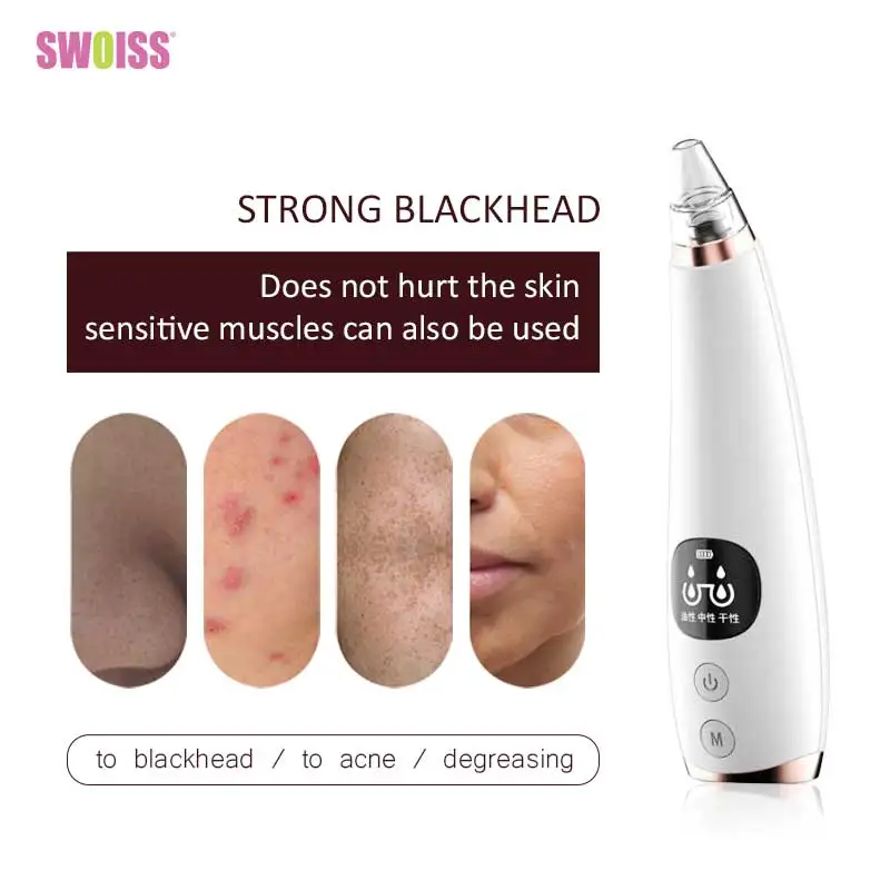 

Electric Household Blackhead Remover Skin Care Facial Clean Pore Vacuum Acne Pimple Removal Vacuum Suction Face Cosmetic Tool