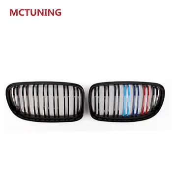 

Dual Slat Racing Grille For 3 Series E90 E91 316i 318i 320i 323i 325i 328i 330i 335i 2008-2011 Gloss Black M Color Grill