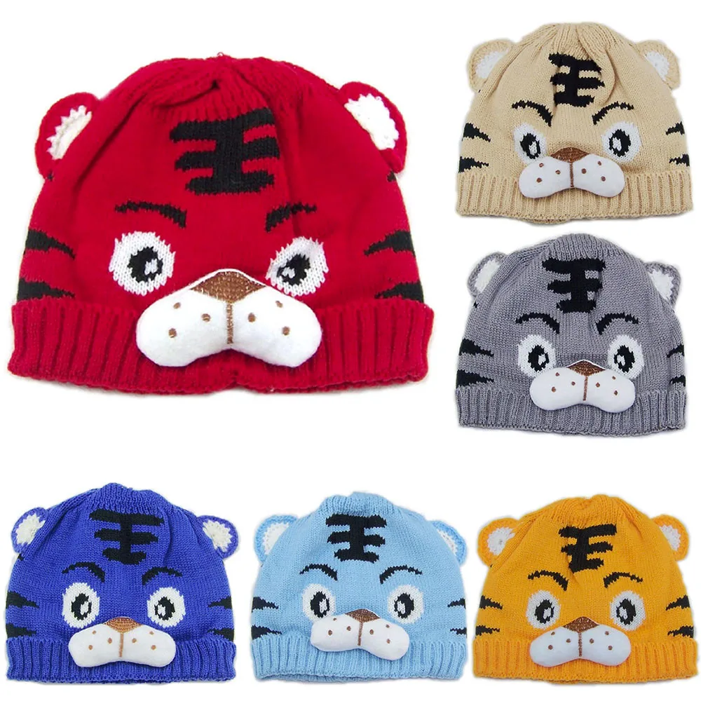 Buy MUQGEW Fashion Baby Children Tiger Cartoon Cap Warm Winter Hats Knitted