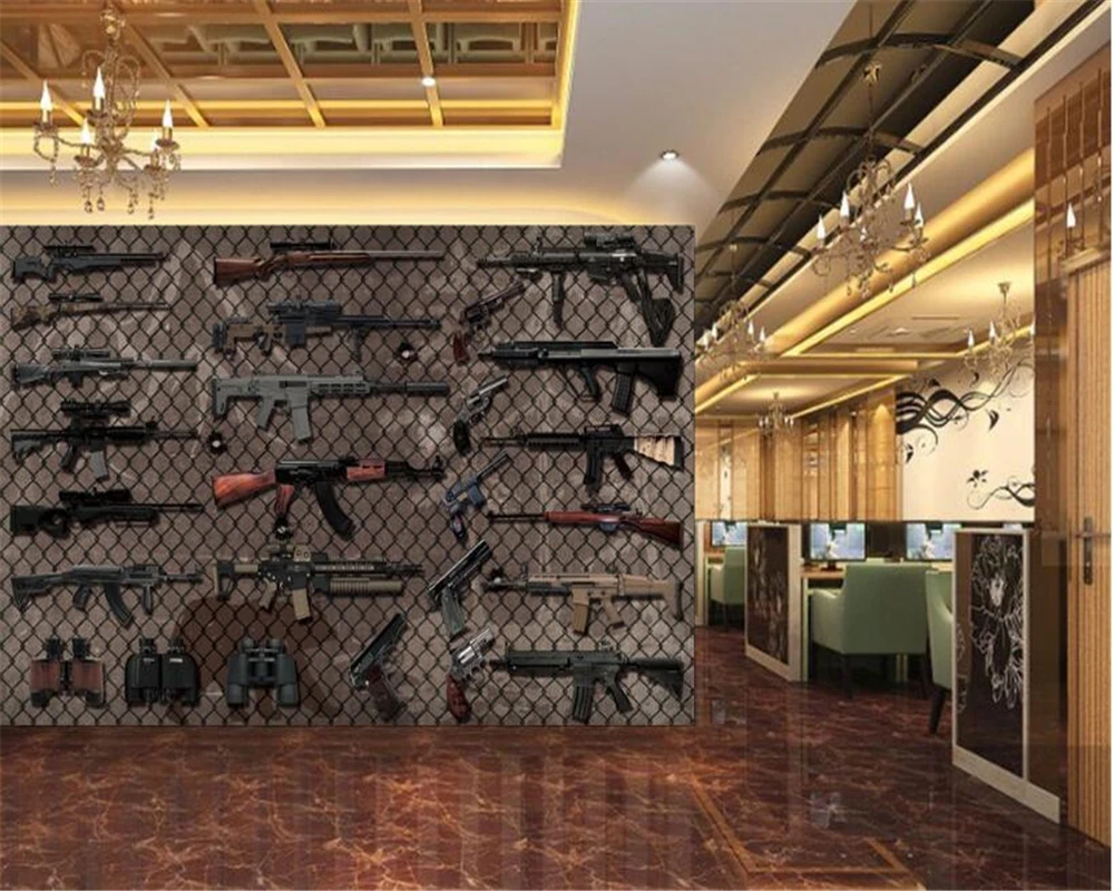 3d обои beibehang фреска на заказ Модная фотография Фреска с различными оружиями