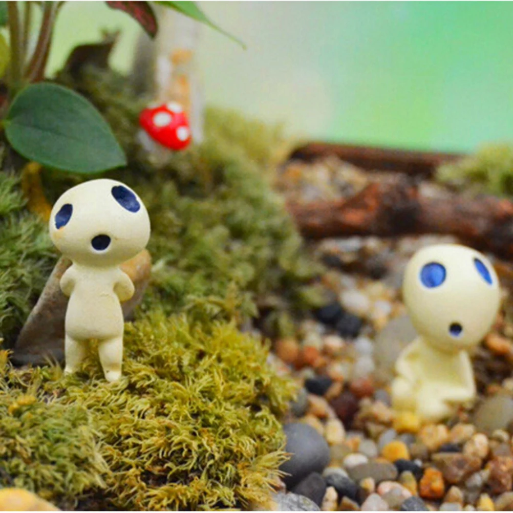 Мини Alien Tree Fairy Micro Miyazaki Totoro модель фигурки миниатюрные украшения пейзаж садовый