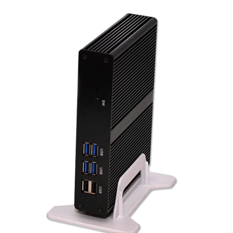 Безвентиляторный Intel Dual Core Mini PC Pentium 2117U 1,8 ГГц Windows7/8/10 мини-компьютер с Intel HD Графика 1080P HDMI ТВ коробка