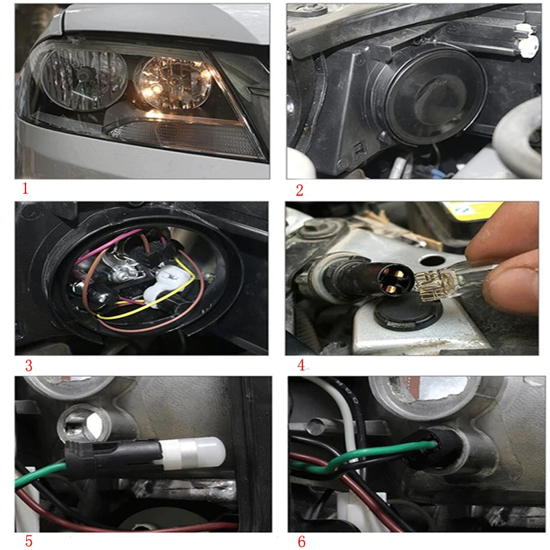 3030 SMD 350LM T10 W5W светодиодный Габаритные фонари для автомобиля лампа чтения авто