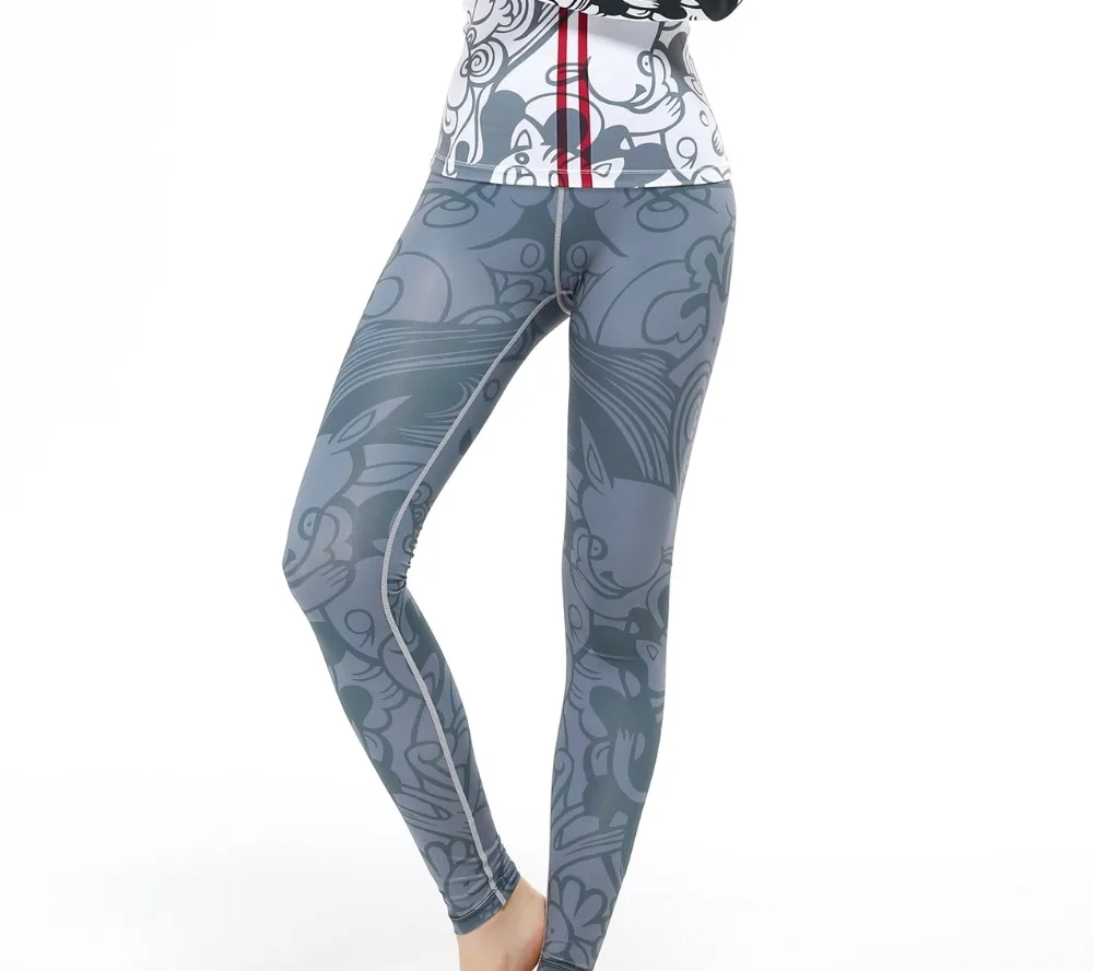 2017 ladies compression running tights breathable coolmax woman