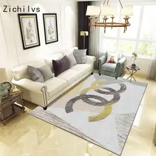 Zichilvs в скандинавском стиле Простые мягкие полиэфирные ковры для гостиной, спальни, коврики для чистки ковров, для дома, нежные области, коврик для пола