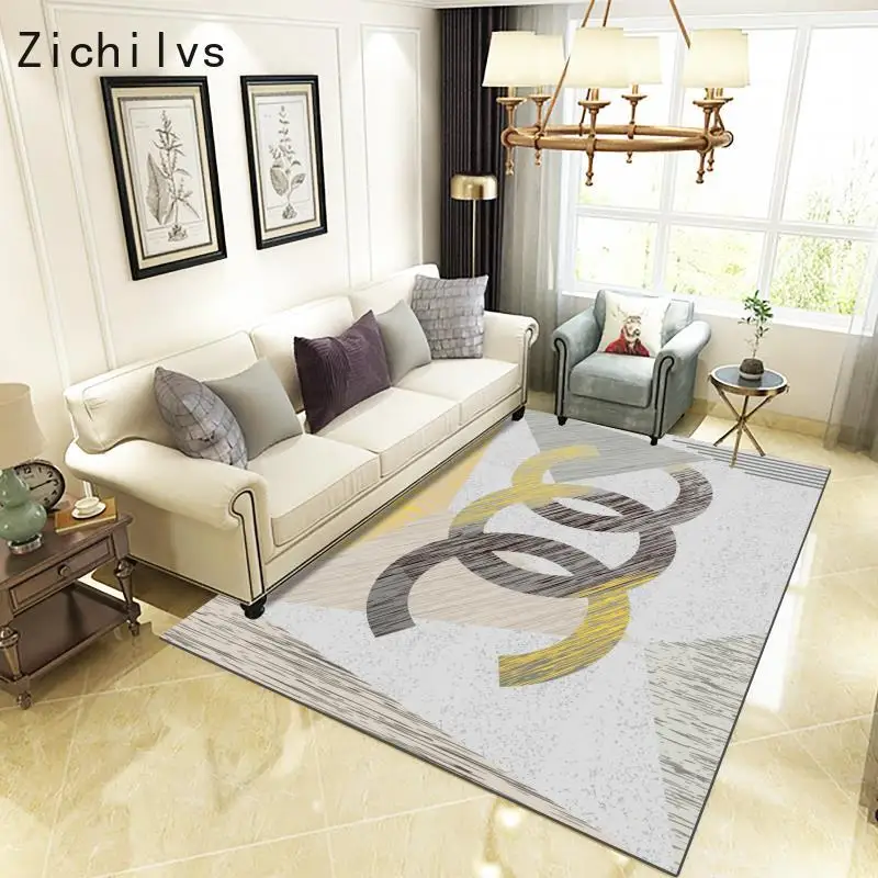 

Zichilvs Nordic Style Simple Soft Polyester Carpets For Living Room Bedroom Rugs Home Carpet Delicate Area Rug Floor Door Mat