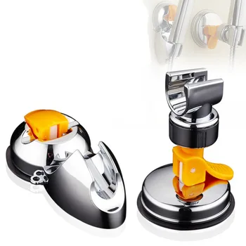 

Reusable Vacuum Suction Cup Shower Head Wall Mount Holder Bathroom Removable Handheld Showerhead Holder Rack Bracket Chrome