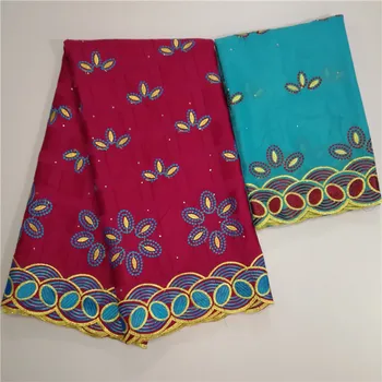 

African Lace Fabrics High Quality Cotton Dry Lace Fabric Swiss Voile With Stones Swiss Voile Lace In Switzerlan dress yc11-29