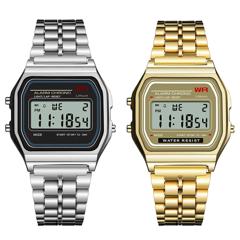 PANARS для женщин и мужчин G Watch Gold SHOCK Ретро светодиодный цифровой спортивные s квадратные военные наручные часы электронные цифровые подарок