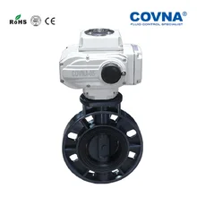 PN16 Электрический привод дисковый затвор из ПВХ