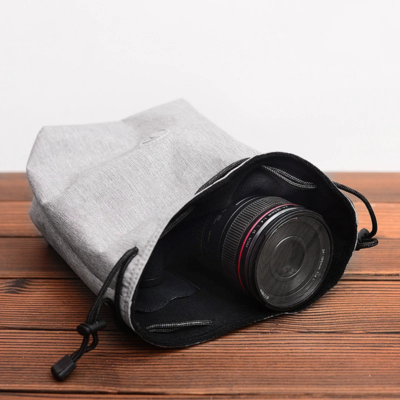 Сумка для камеры со шнурком карман DSLR Canon 5D 6D 7D 60D 70D Nikon D800 D610 D4 D3S Объектив Sony Fuji