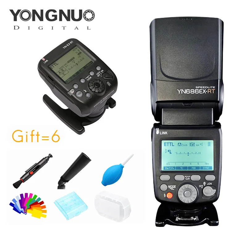 

yongnuo YN686EX-RT+YNE3-RT Kit Lithium Speedlite Wireless 1/8000s TTL/M/MULTI flash YN686 With Lithium Battery for Cannon