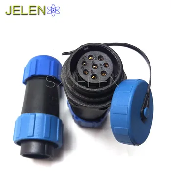 

SP21, 8 pin waterproof connector plug and socket, LED connectors, industrial automation power cable connector ip68