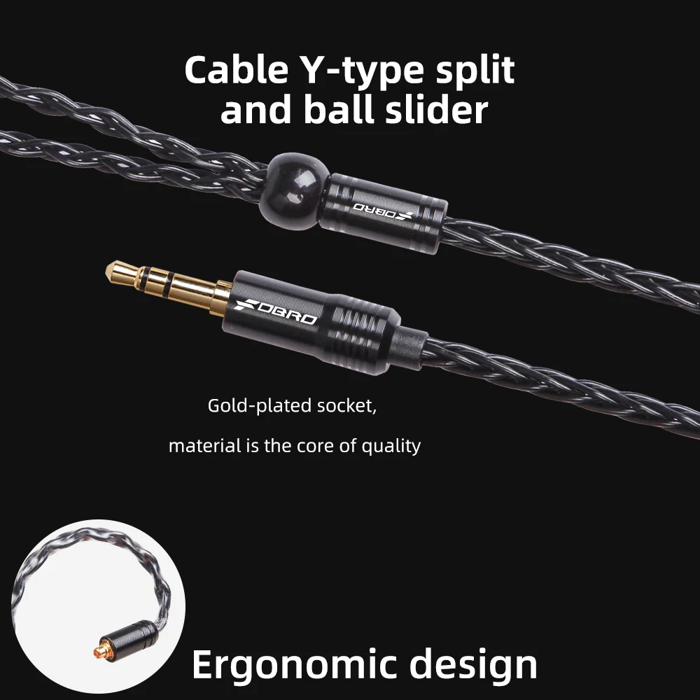 Cabo de Fone de Ouvido Banhado a Prata Fone Balanceado Conector de Áudio Core ou Core Mmcx 2pin 078 mm Se315 Se425 Novo - Image 6