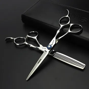 

Professional hairdressing scissors 6 inch salon hairdressing scissors stainless steel scissors tool set