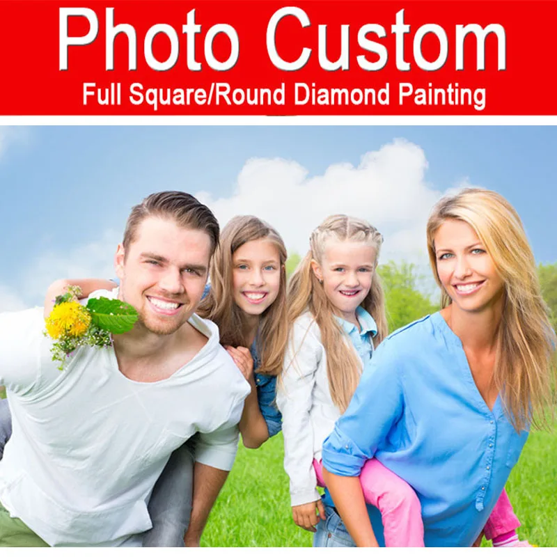 

Photo Custom! Full Square/Round Drill 5D DIY Diamond Painting Private custom Cross Stitch 3D Home Mosaic Embroidery Decor gift