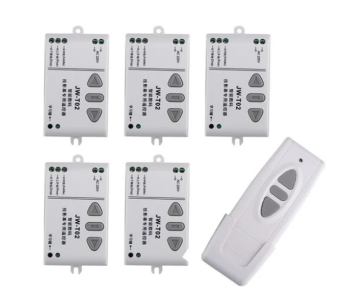 

AC220V intelligent digital RF wireless remote control switch system for projection screen/garage door/blinds/shutters