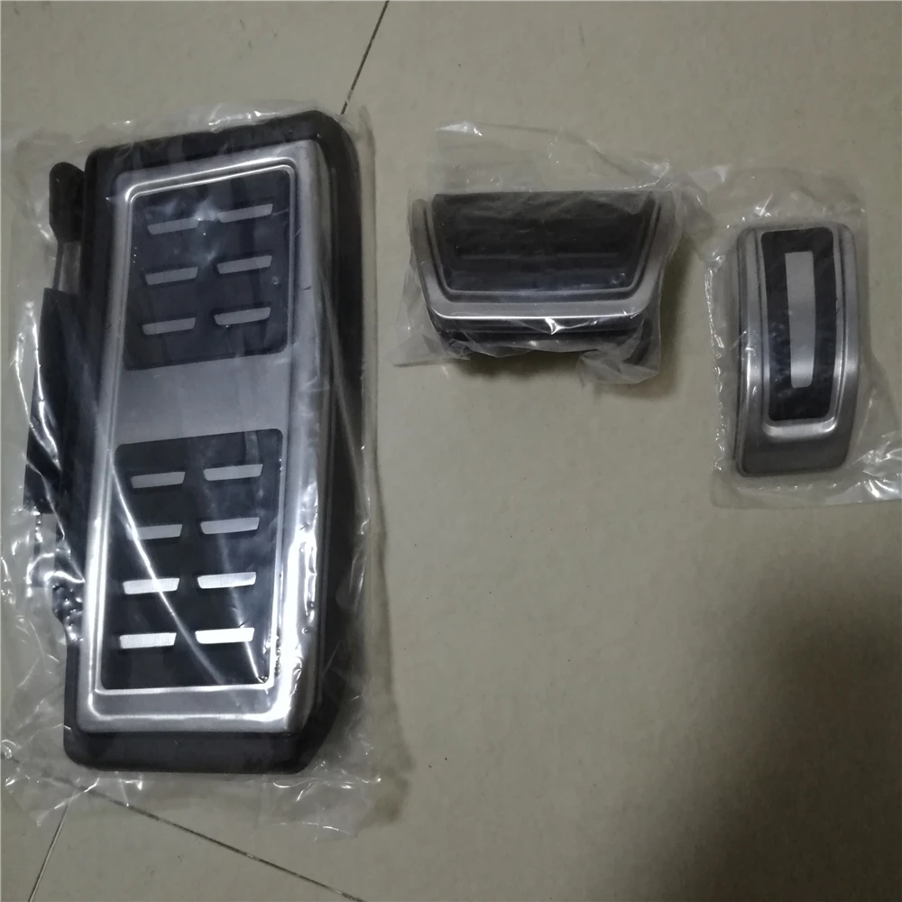 

Stainless steel & Non Slip Rubber Inserts Fuel Brake Footrest Pedal DSG Original For VW Golf 7 Mk7 VII GTI R 2017 Facelift