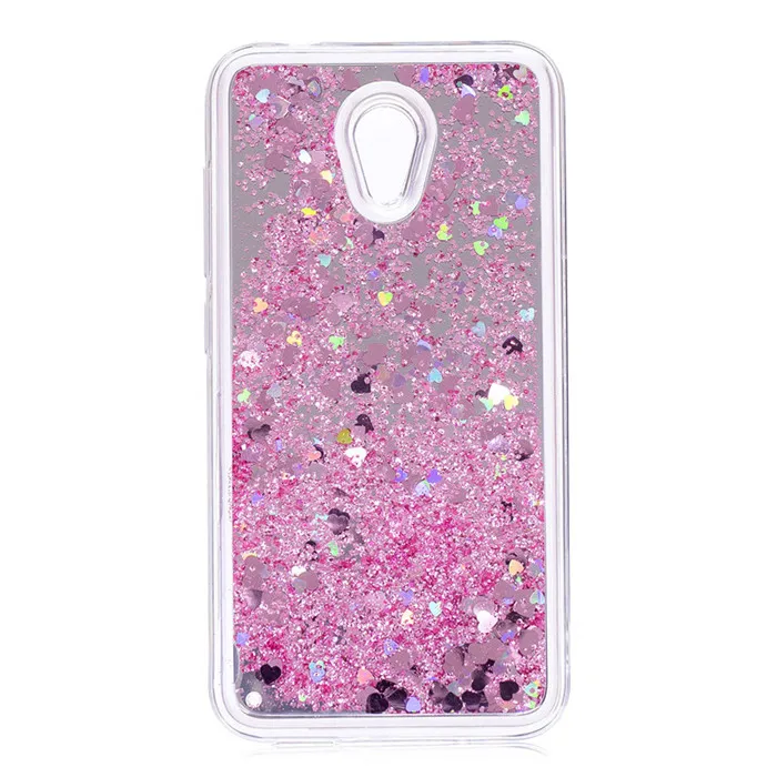 Динамический жидкий зыбучий песок блестящий чехол для телефона для Alcatel U5 4G версия 5044D 5044Y зеркальный чехол задняя крышка для Alcatel U5(4G) 5,0" - Цвет: Pink