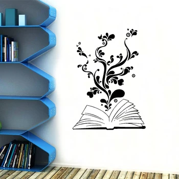 

Fun The flowers in the book Home Decor Modern Acrylic Decoration For Kitchen Restaurant Sticker Mural