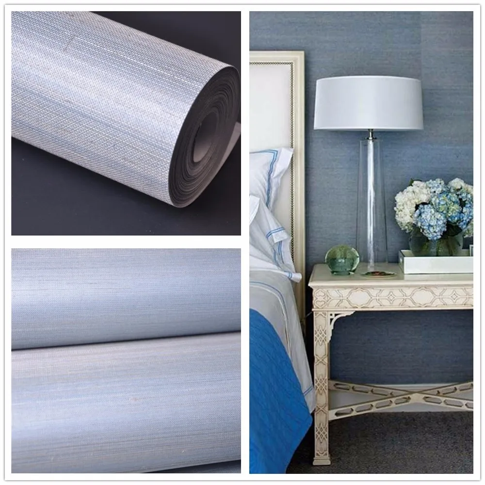 

Nature Plant Abaca grey blue Wallpaper Most Natural Walls Design Sample And Luxury Style For Household Interior Design