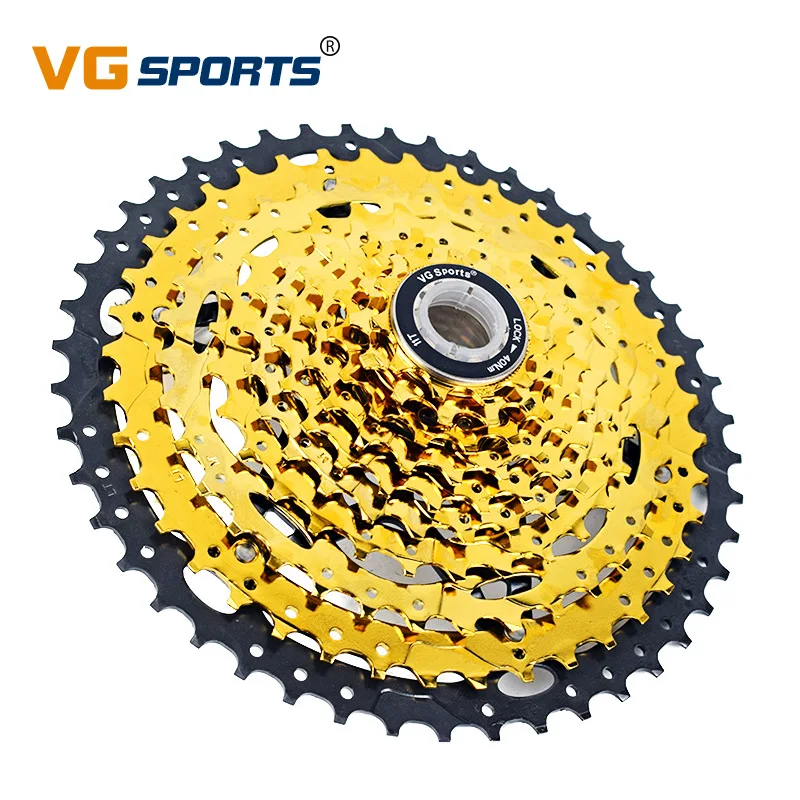 VG Sports Mountain Bike MTB 10 Speed Cassette Velocidade 10S 50T Bicycle Parts Gold Golden Freewheel Sprocket Cdg Cog | - Цена: 