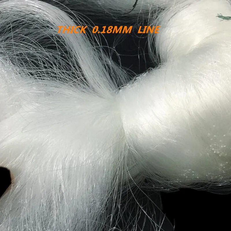 quality gill net H3m*L100m 3layer 6cm mesh sink net fish trap sticky fishing net outdoor red de pesca fishing network nylon net