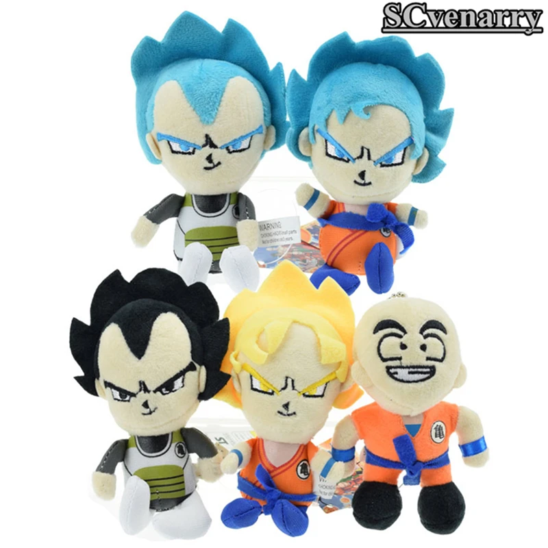 5 шт./компл. Dragon Ball Z плюшевый битва богов брелок Супер Saiyan 3 боги Вегета Сон Гоку