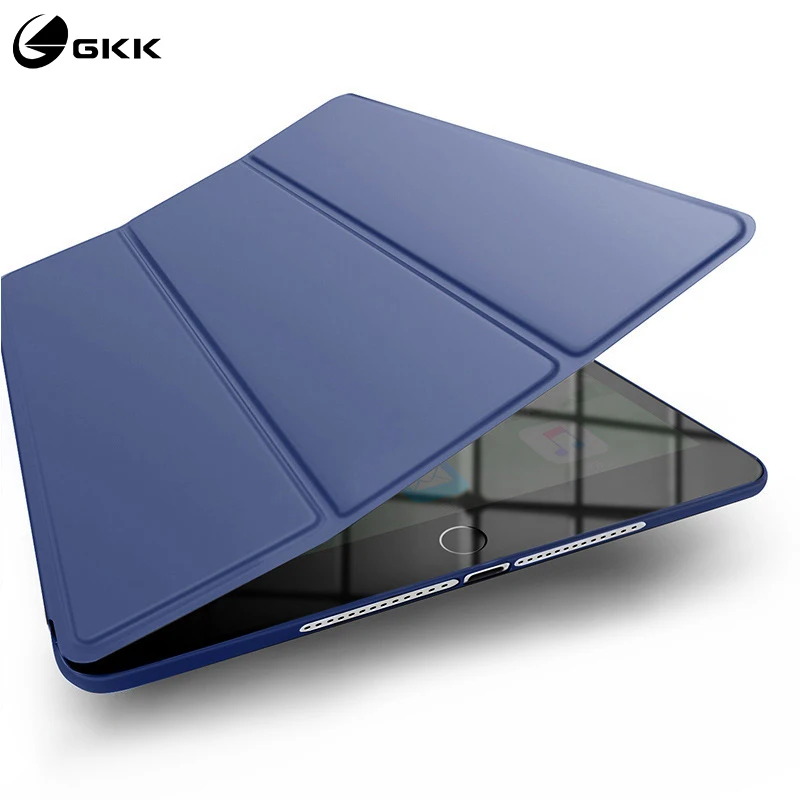 

GKK Case for iPad Mini 5 Case Soft Silicone Back Trifocals Stand Auto Sleep Tablet iPad Mini 2019 Cover Protective Coque Funda