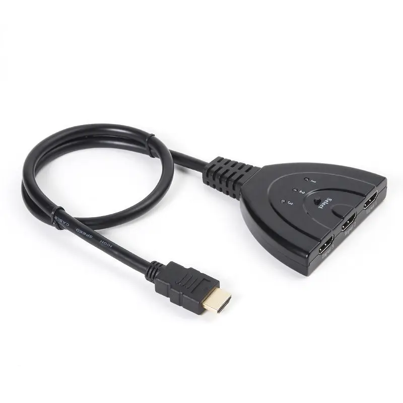 Rankman HDMI сплиттер 1x2 1x3 HDMI Daul дисплей 1080P адаптер переключатель для DVD ноутбук с HDTV монитором