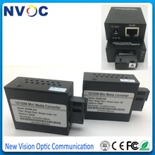 2 пара/лот, 10/100 м, с переключением между дальним и режим симплексный, Bidi, 25 км, 1RJ45, SC, внешний Питание, Тип мини WDM волоконно-оптический аудио-видео конвертер