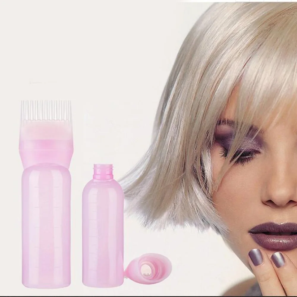 

Portable Mini Handy Hot Hair Dye Bottle Applicator Brush Dispensing Salon Hair Coloring Dyeing Comb Women Hair Styling Tool