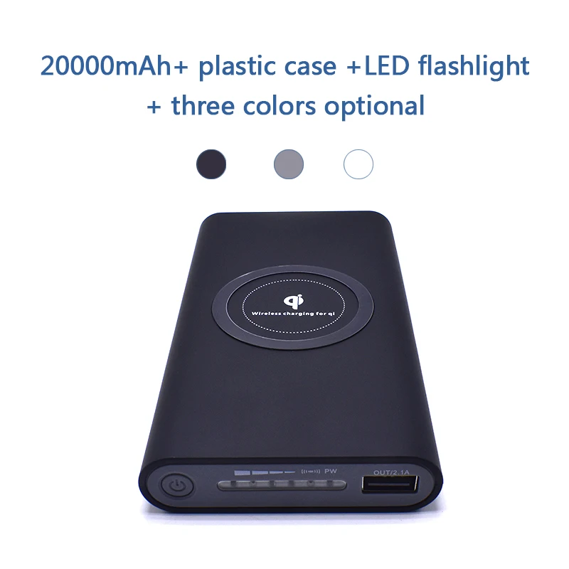

Power Bank 20000mAh Portable Smart Phone Charger Power Bank External Battery Quick Charge Wireless Powerbank for iPhone Samsung