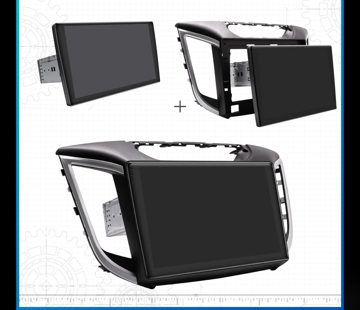 Top Android 8.1 octa core 64GB JOYING 10.1 inch 4G HD car dvd gps stereo for HYUNDAI IX25 CRETA radio video audio multimedia player 3