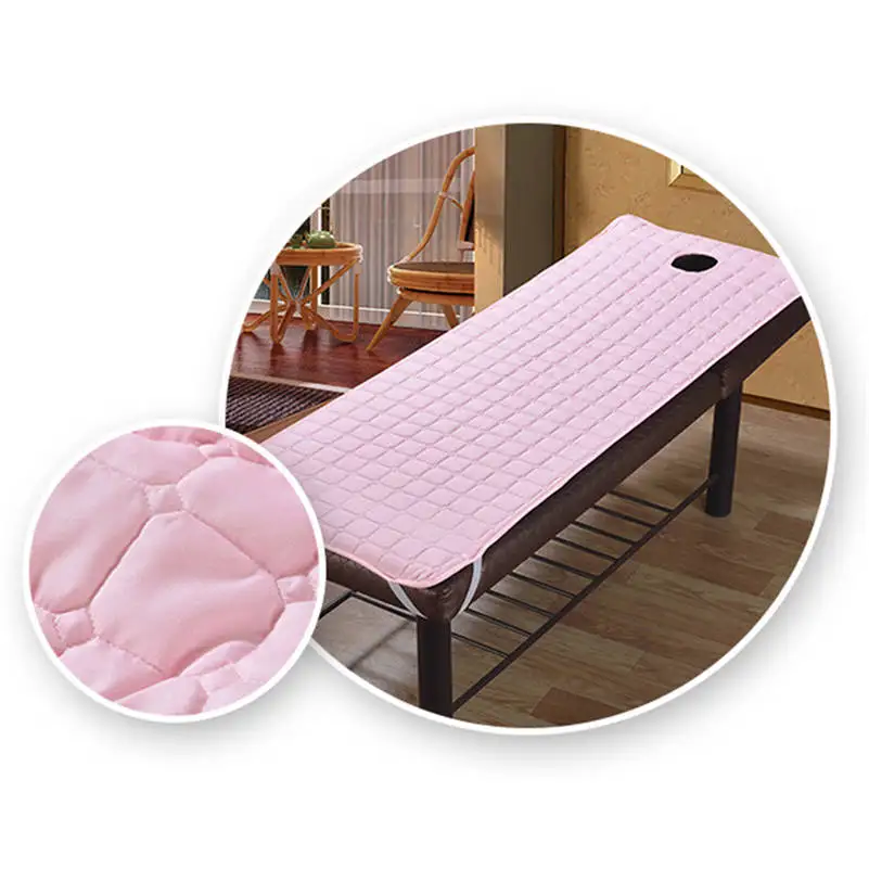 Massage Table Sheet SPA Beauty Bed Sheet With Holes Body Care Non-slip Mattress