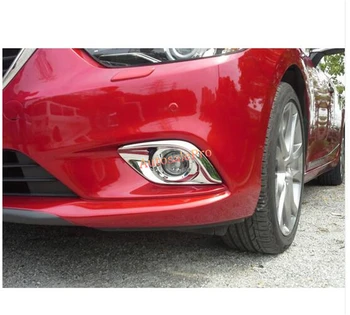 

Chrome Front Fog Light Bumper Upper Lamp Cover Trim 2Pcsfor Mazda 6 M6 Atenza 2013 2014 2015
